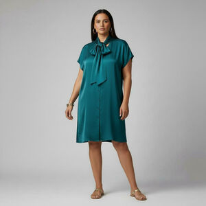 Marina Rinaldi Teal Dress Plus Size 25 (PTP 26” across)